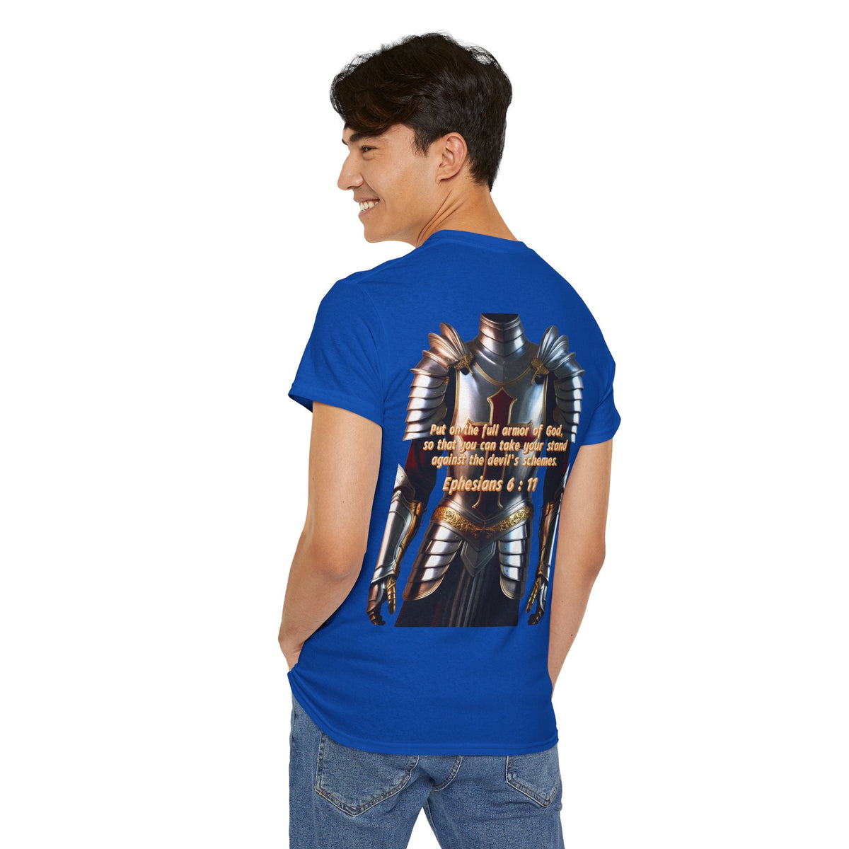 Religious Graphic Armor Of God Design - Unisex Heavy Cotton Tee Printify