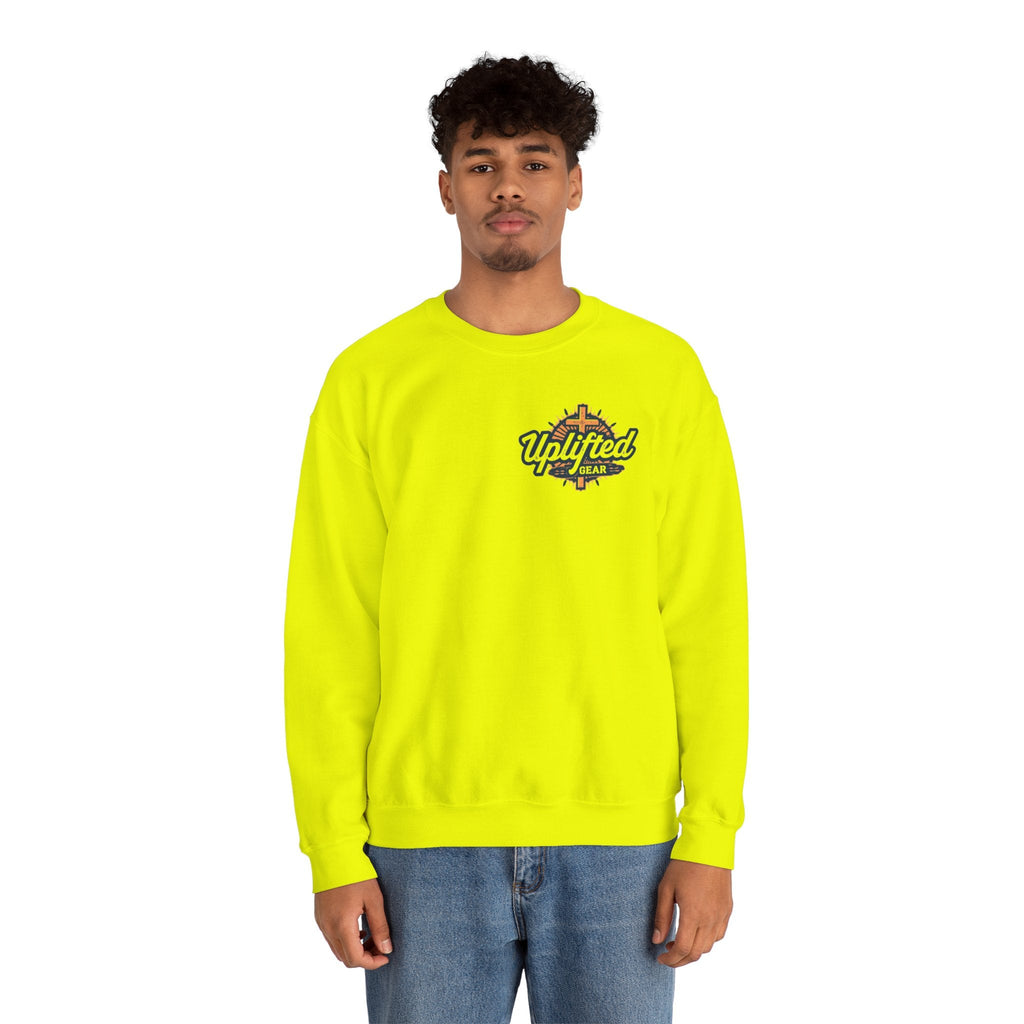 Trust in The Lord Proverbs 3:5-6 Biblical Design Crewneck Sweatshirt Printify