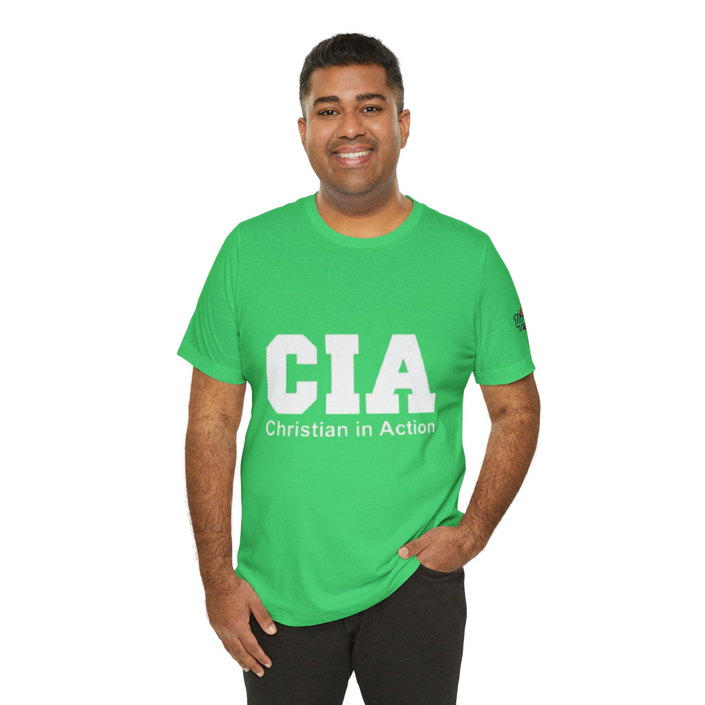 CIA Christian in Action T-shirt - Funny Faith Parody T-shirt - Mission Ready Apparel Printify