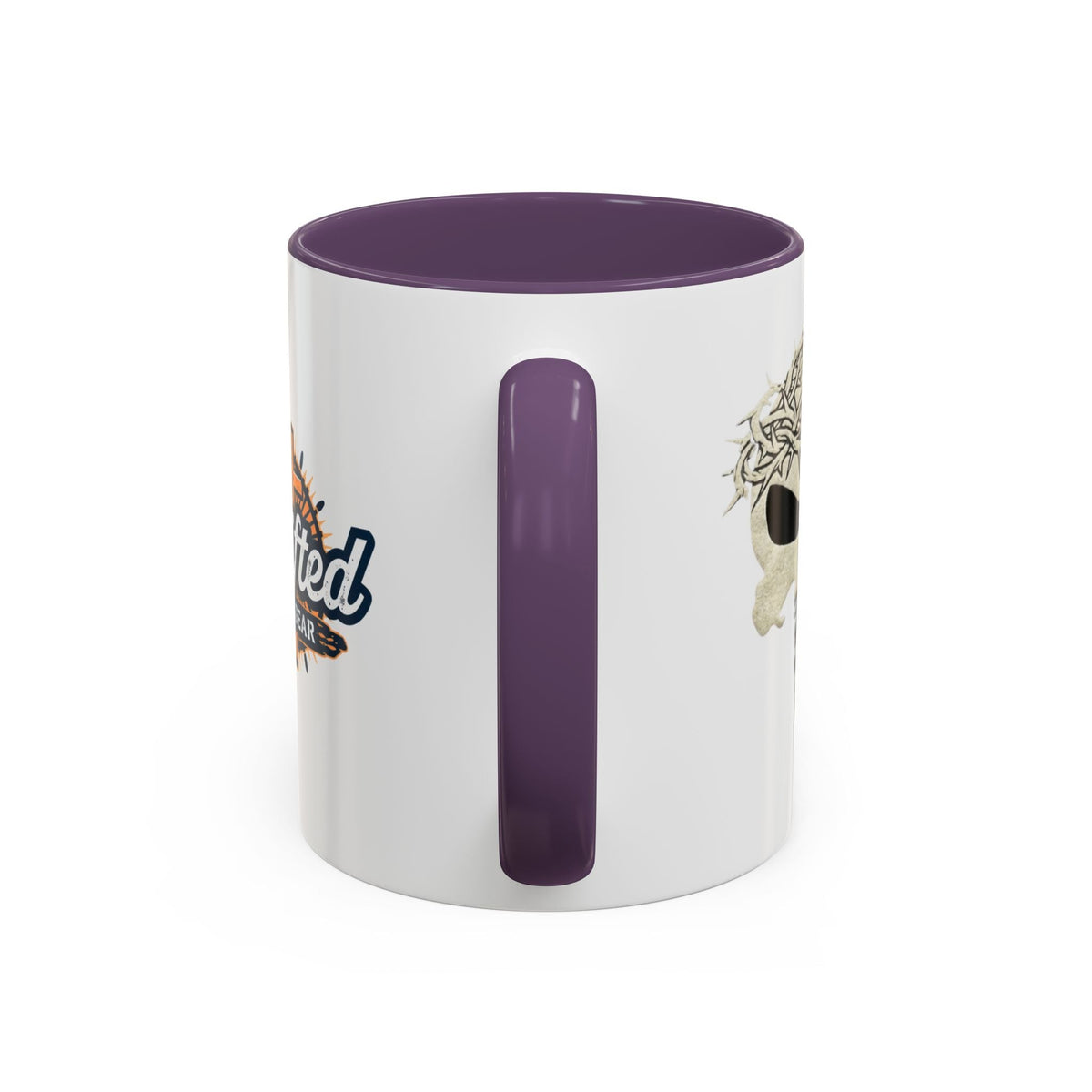 Christian Skull Coffee Mug — Crown of Thorns “Warrior Faith” (11/15 oz) Printify