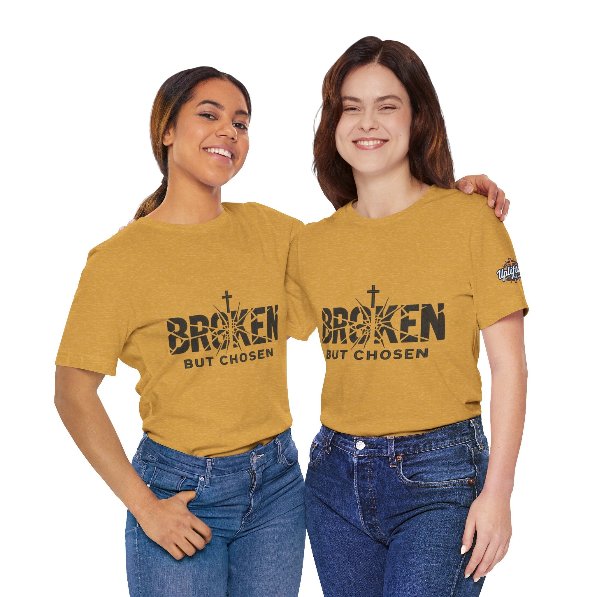 Broken But Chosen T-Shirt — Inspirational Faith Graphic Tee Printify
