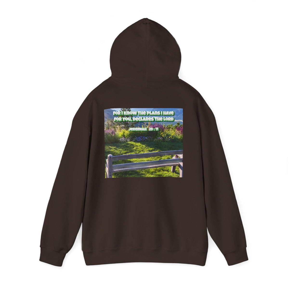 Bible Verse Unisex Heavy Blend™ Hooded Sweatshirt - Jeremiah 29 : 11 Printify