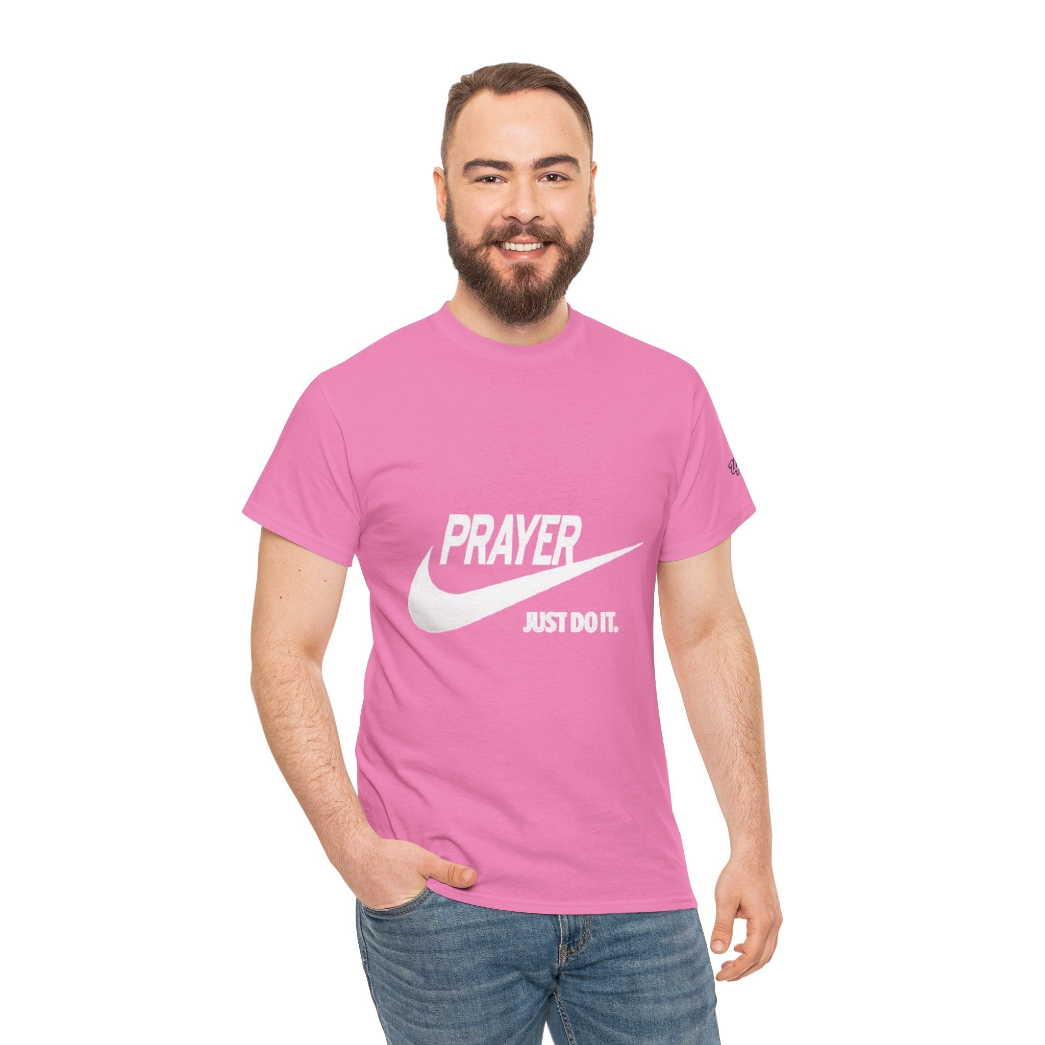 Prayer Just Do It T-shirt - Funny Christian Nike Parody T-shirt - Faith Gear Printify
