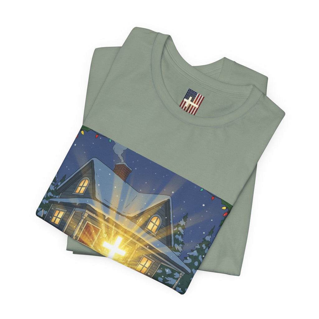 A Major Award This Christmas T-shirt – Fragile Leg Lamp Parody Cross Unboxing Christian T-shirt for Hilarious Faith & Holiday Glow Printify