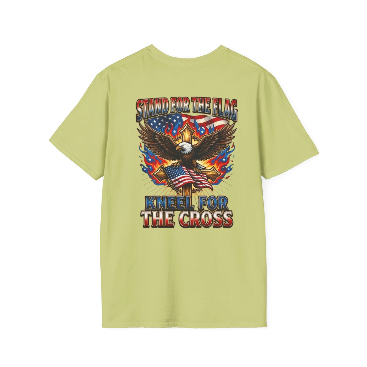 Stand for the Flag Kneel for the Cross T-shirt | Patriotic Eagle T-shirt Printify