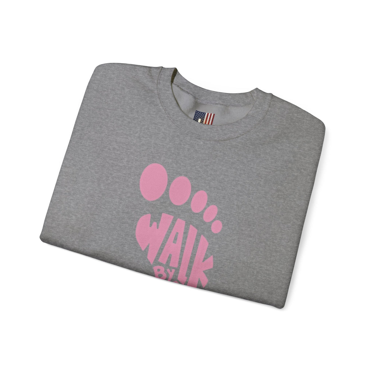 Walk By Faith Footprint Sweatshirt Printify