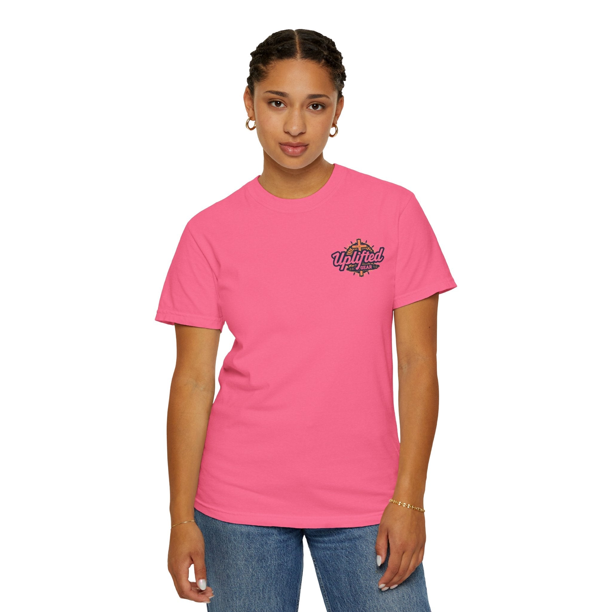 Bible Verse Unisex Garment-Dyed T-shirt - Isaiah 41 : 10 Printify