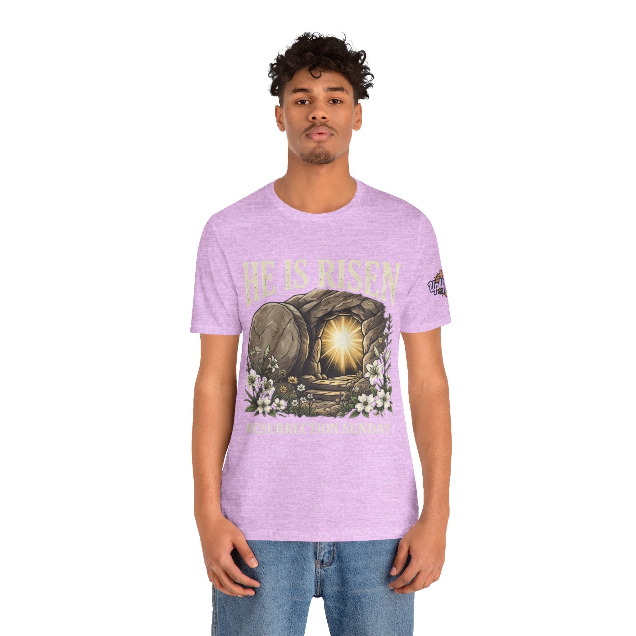 He Is Risen T-Shirt — Jesus Christ Resurrection Easter Tee Printify