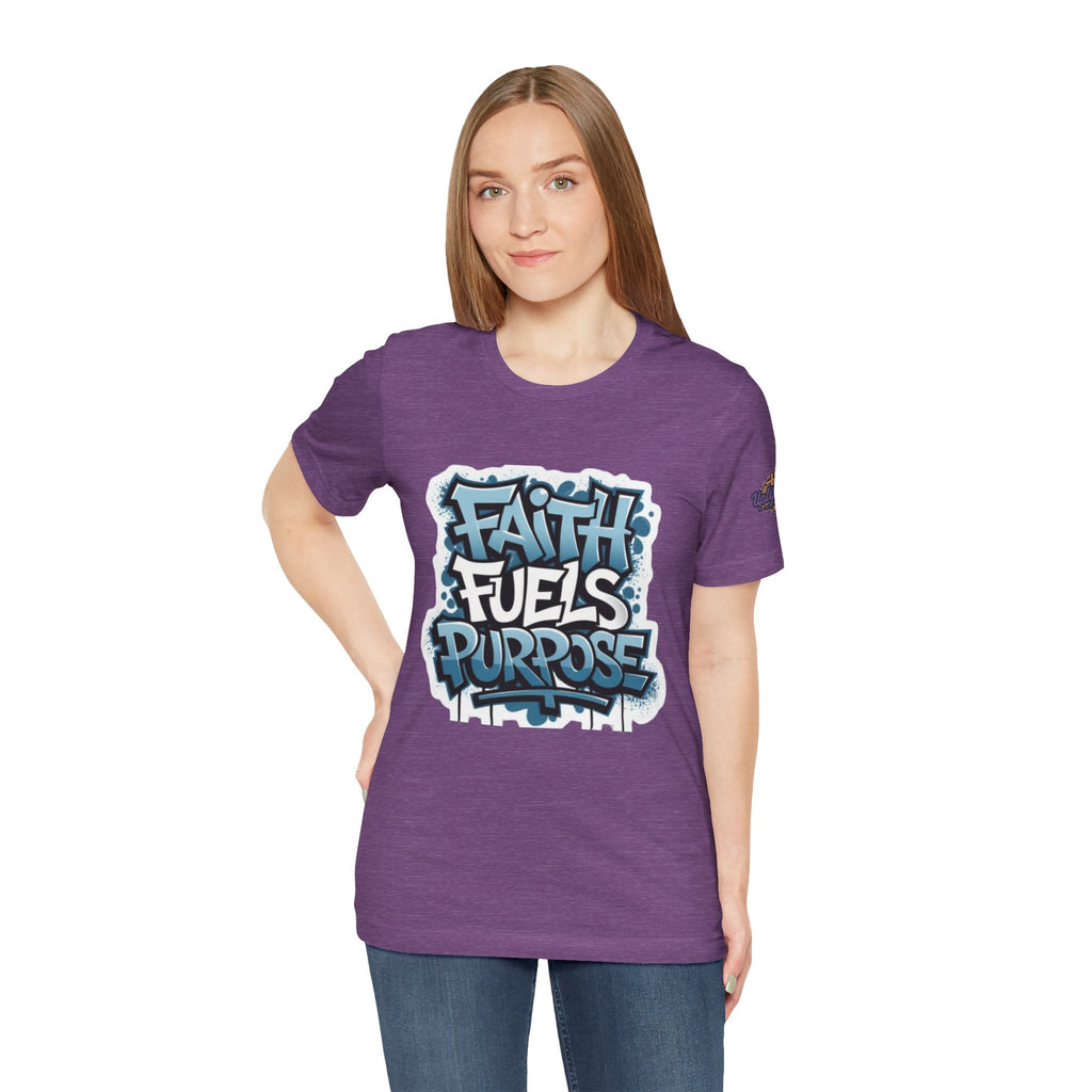 Faith Fuels Purpose T-shirt – Inspirational Christian T-shirt for Divine Drive & Unstoppable Belief Printify