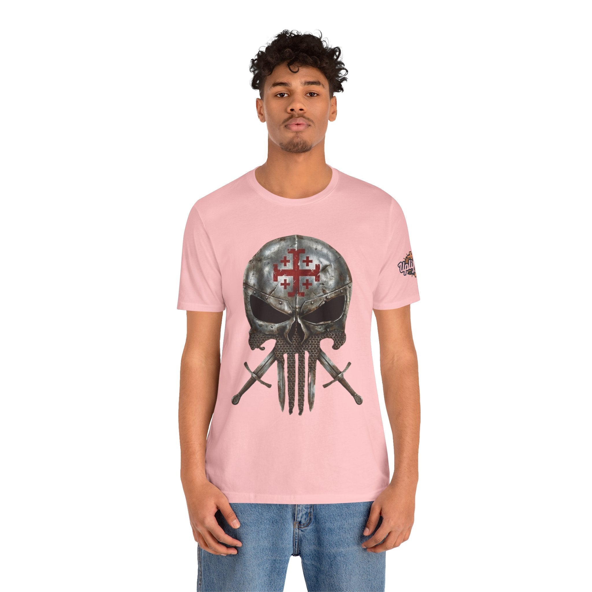 Crusader Knight Christian Skull T-shirt - Warrior Armor of God T-shirt Printify