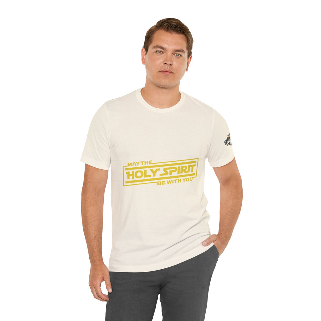 May the Holy Spirit Be With You T-shirt - Christian Star Wars Parody T-shirt Printify