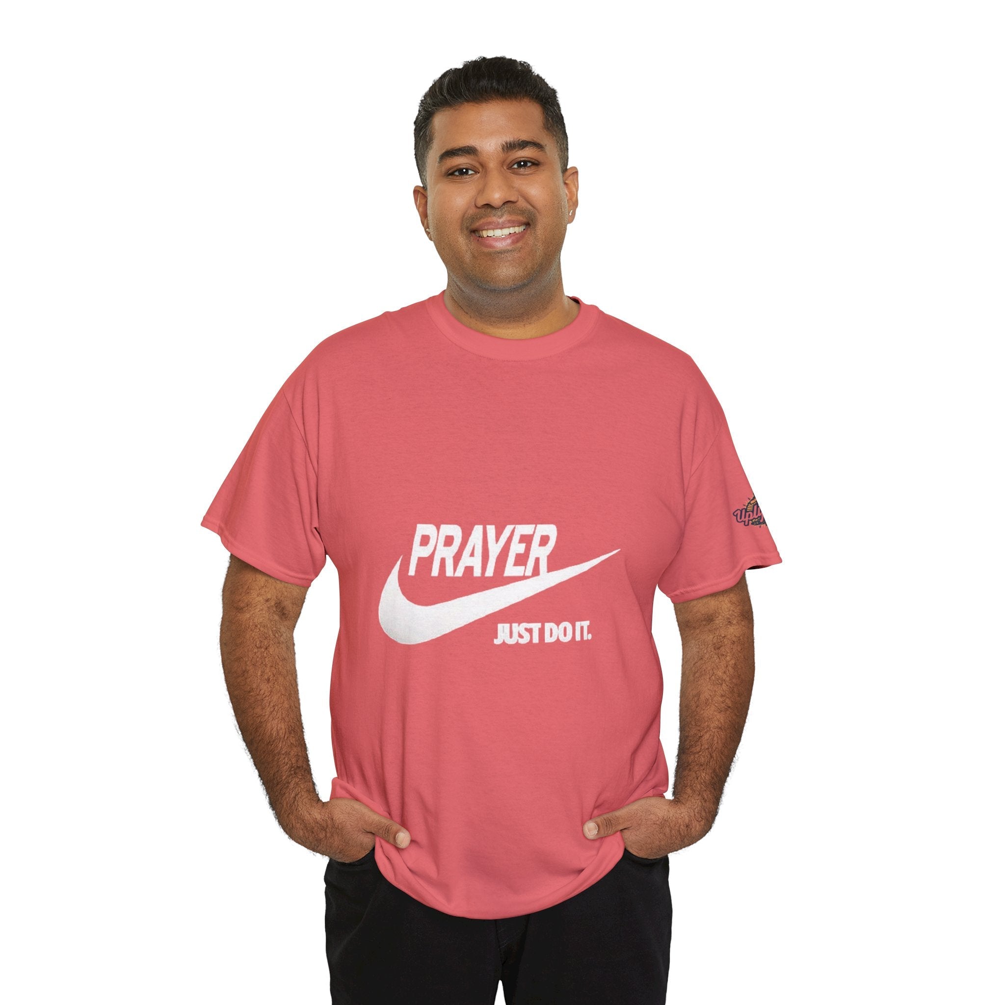 Prayer Just Do It T-shirt - Funny Christian Nike Parody T-shirt - Faith Gear Printify