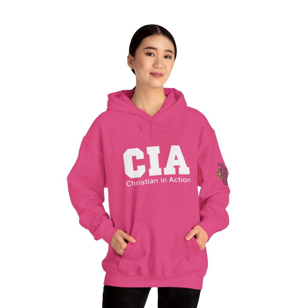 CIA Christian in Action Hoodie - Funny Faith Parody Hoodie - Mission Ready Apparel Printify