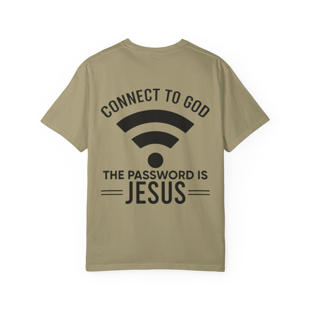 Connect to God T-shirt - WIFI Password is Jesus - Funny Christian Faith T-shirt Printify