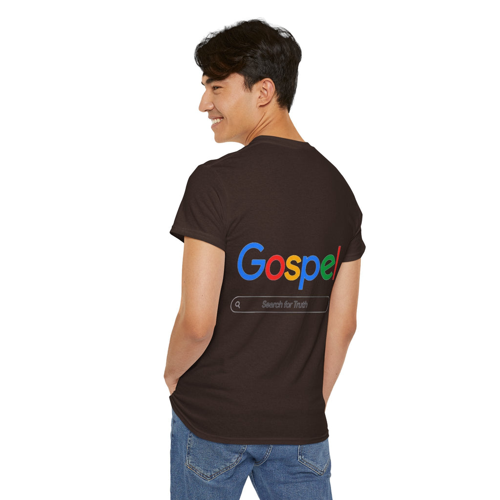 Gospel Graphic Tee — "Gospel" Colorful Logo Christian T-Shirt Printify
