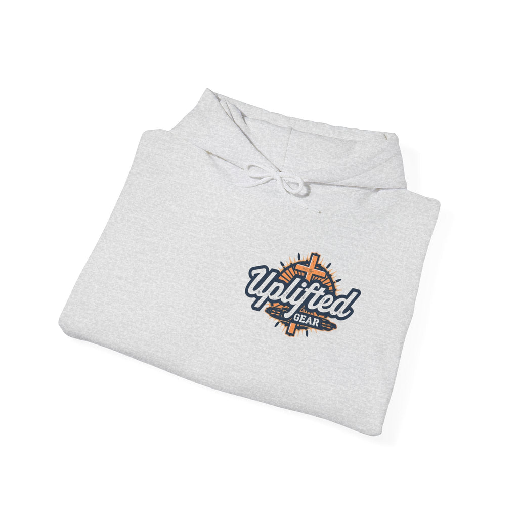 Uplifted Gear Christian Hoodie – Bold Logo Faith Hoodie for Inspired Living Printify