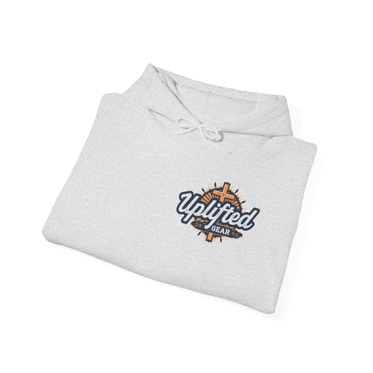 Uplifted Gear Christian Hoodie – Bold Logo Faith Hoodie for Inspired Living Printify