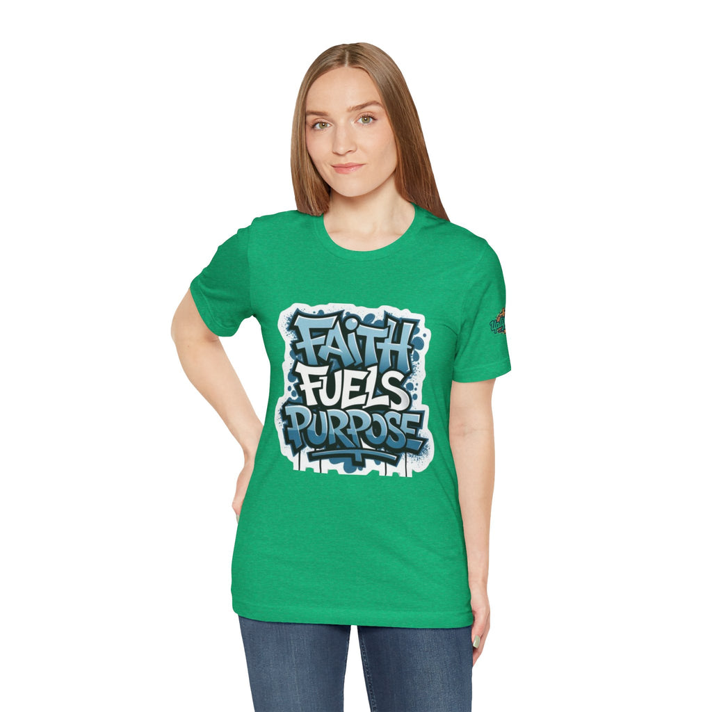 Faith Fuels Purpose T-shirt – Inspirational Christian T-shirt for Divine Drive & Unstoppable Belief Printify