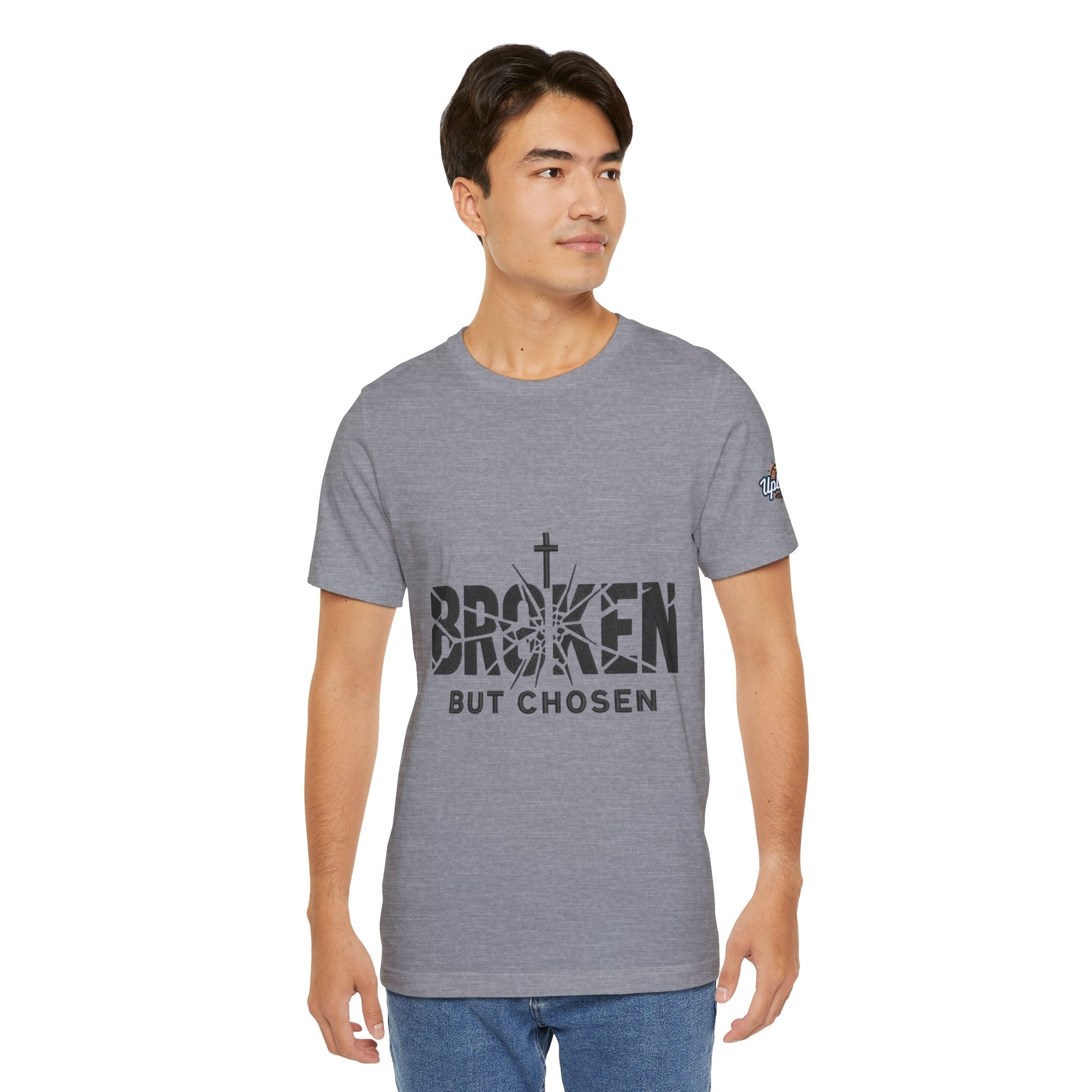 Broken But Chosen T-Shirt — Inspirational Faith Graphic Tee Printify