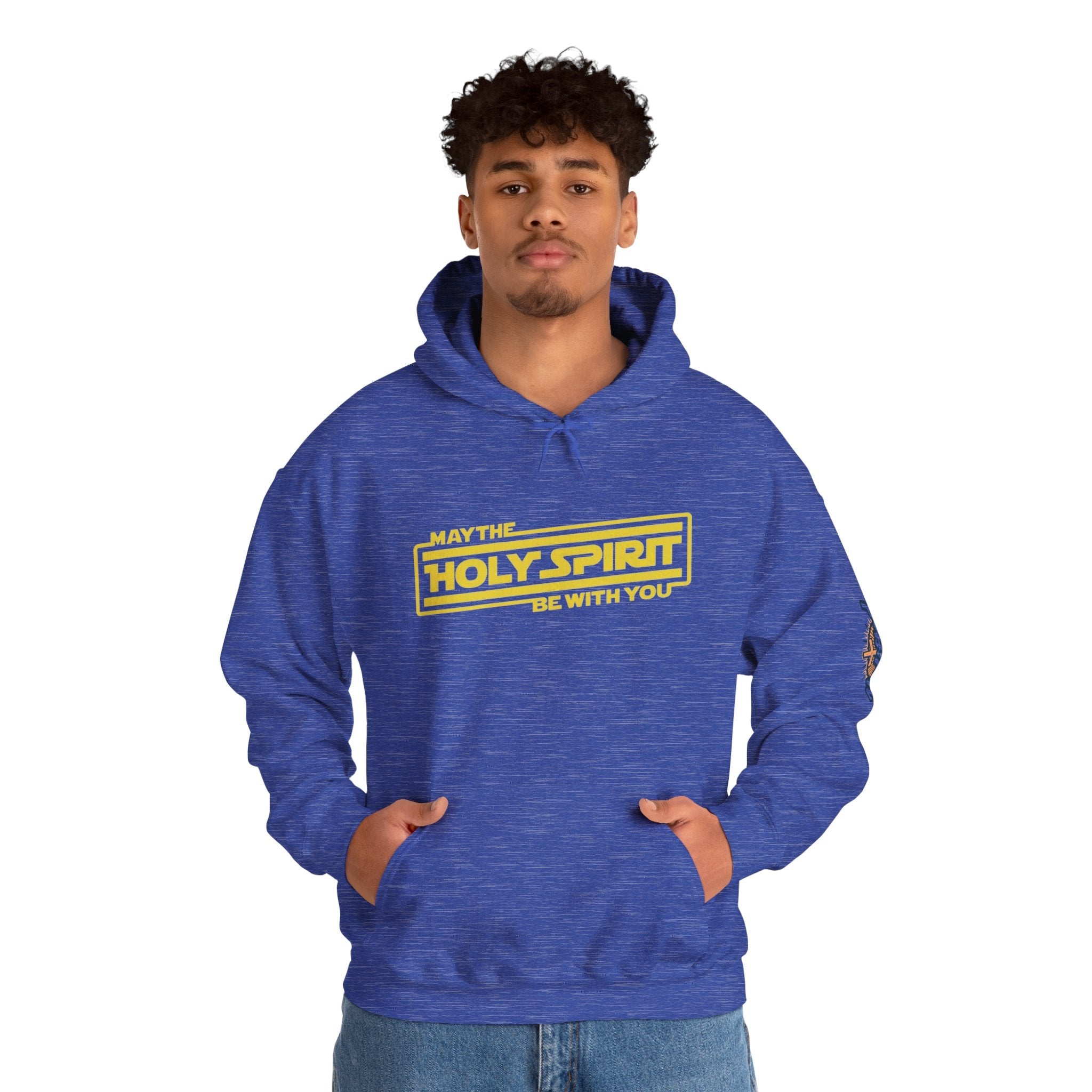 May the Holy Spirit Be With You Hoodie - Christian Star Wars Parody Hoodie Printify