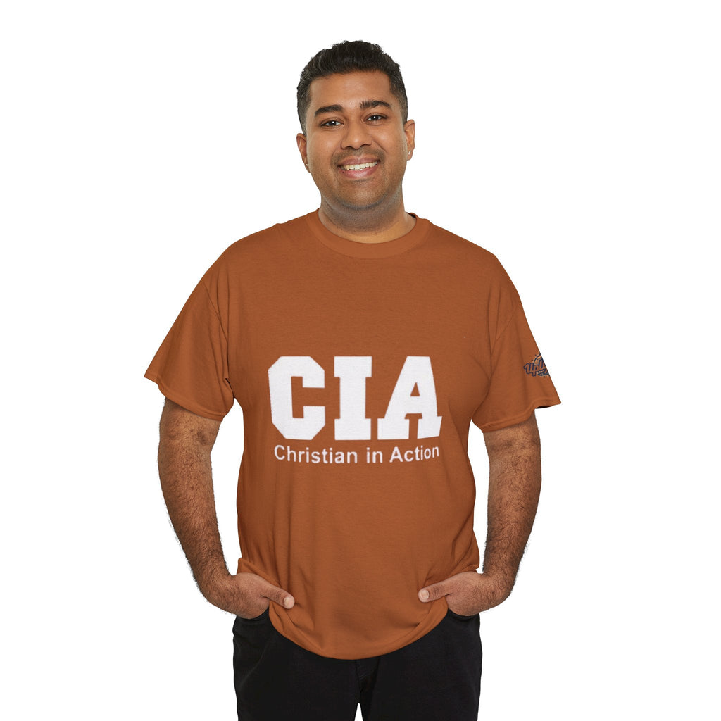 CIA Christian in Action T-shirt - Funny Faith Parody T-shirt - Mission Ready Apparel Printify