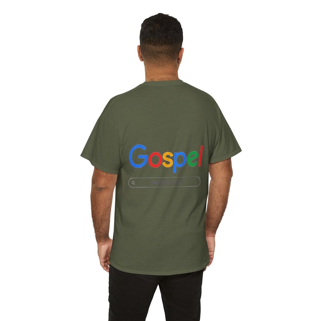 Gospel Graphic Tee — "Gospel" Colorful Logo Christian T-Shirt Printify