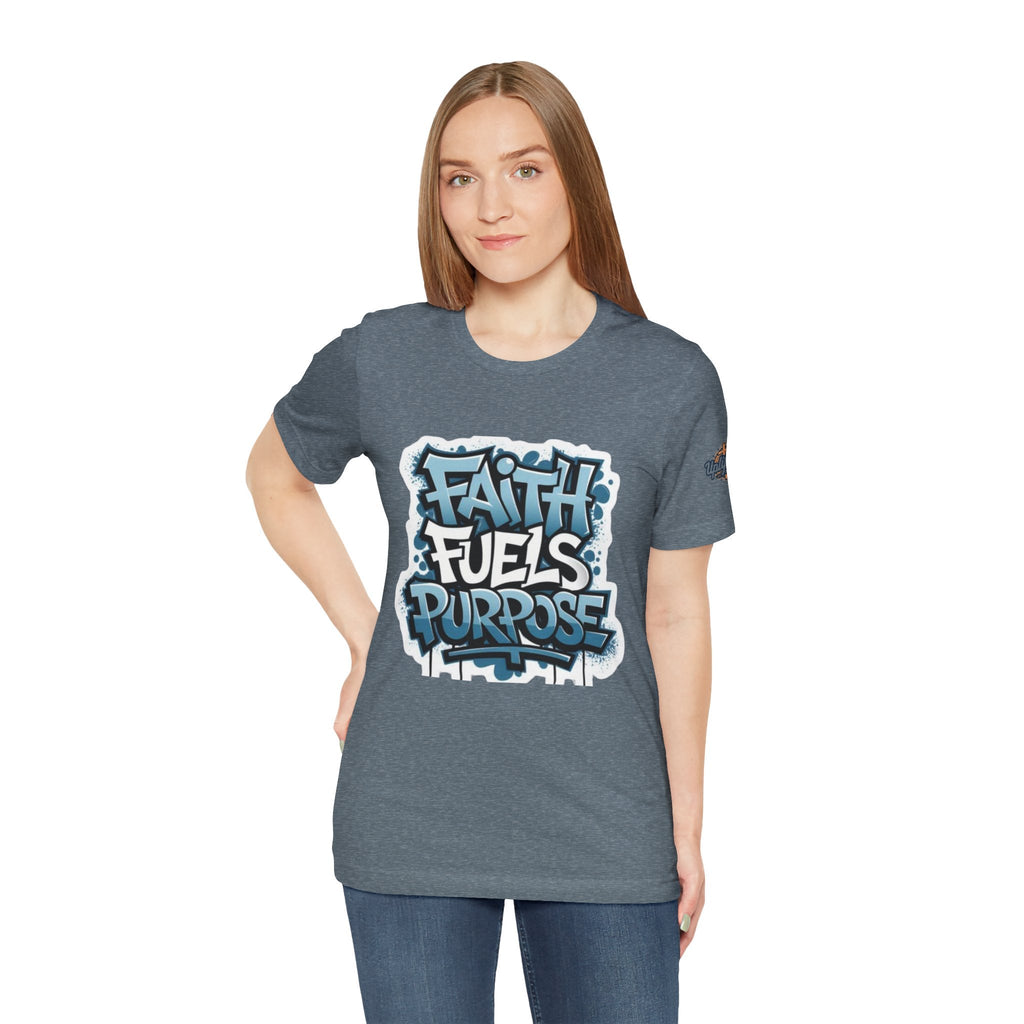 Faith Fuels Purpose T-shirt – Inspirational Christian T-shirt for Divine Drive & Unstoppable Belief Printify