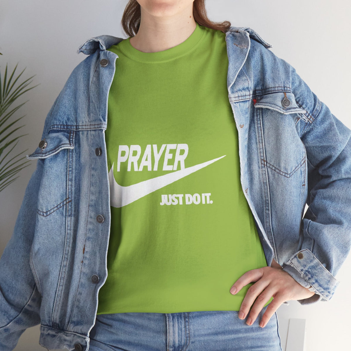 Prayer Just Do It T-shirt - Funny Christian Nike Parody T-shirt - Faith Gear Printify