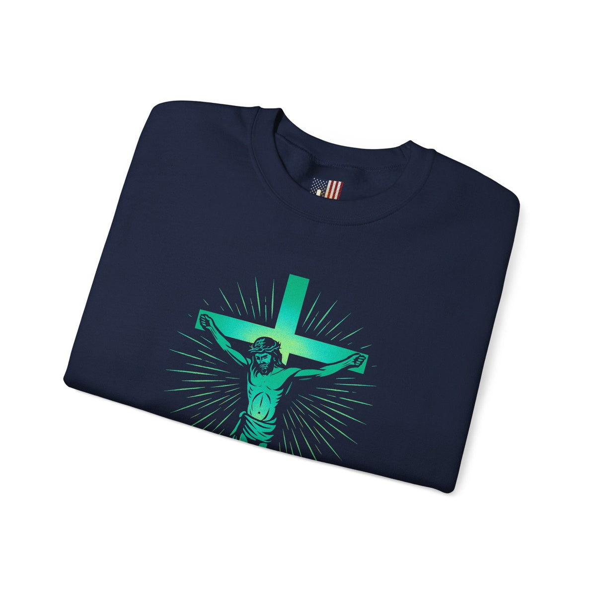 Unashamed Sweatshirt – Romans 1:16 Crucifixion Christian Sweatshirt for Bold Unwavering Faith Printify