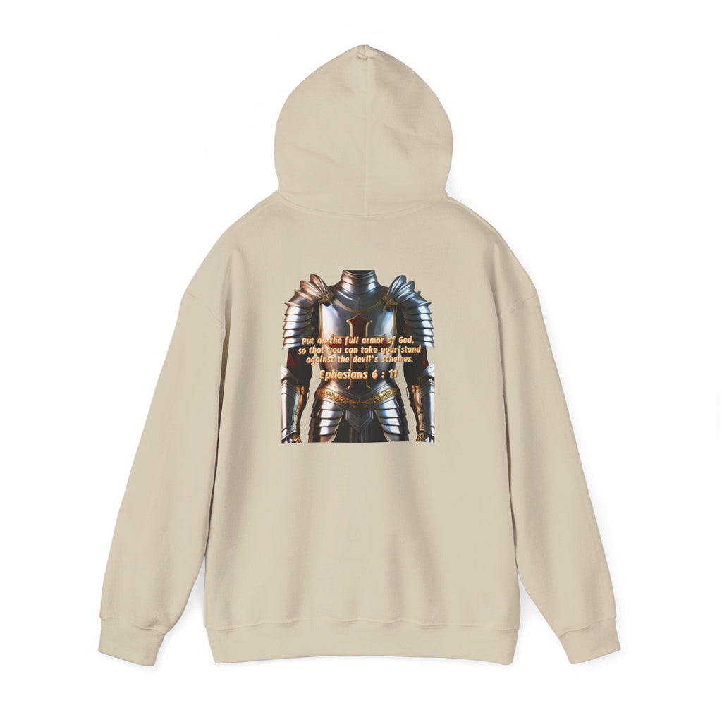 Religious Graphic Armor Of God Design - Unisex Heavy Blend™ Hooded Sweatshirt Printify