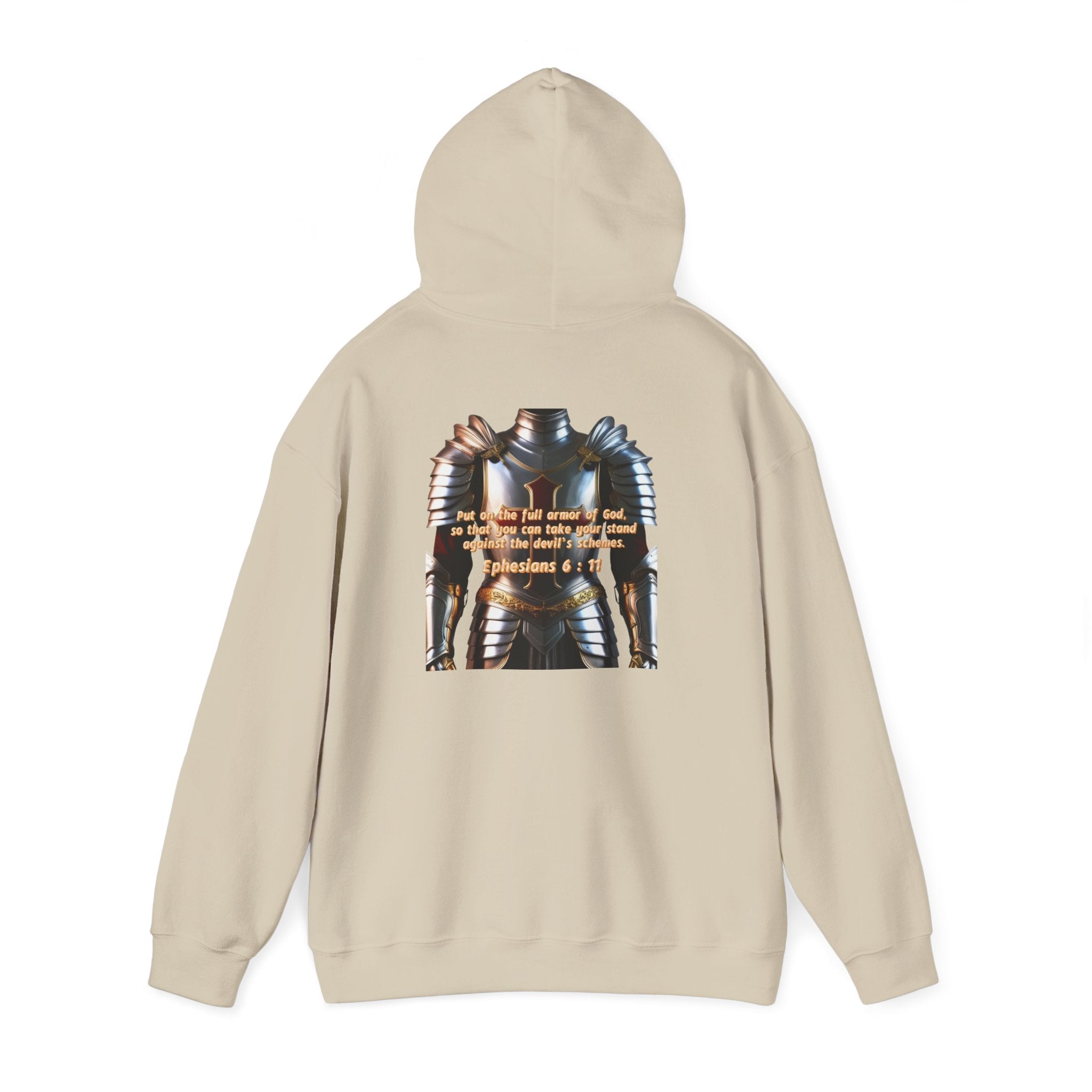 Religious Graphic Armor Of God Design - Unisex Heavy Blend™ Hooded Sweatshirt Printify