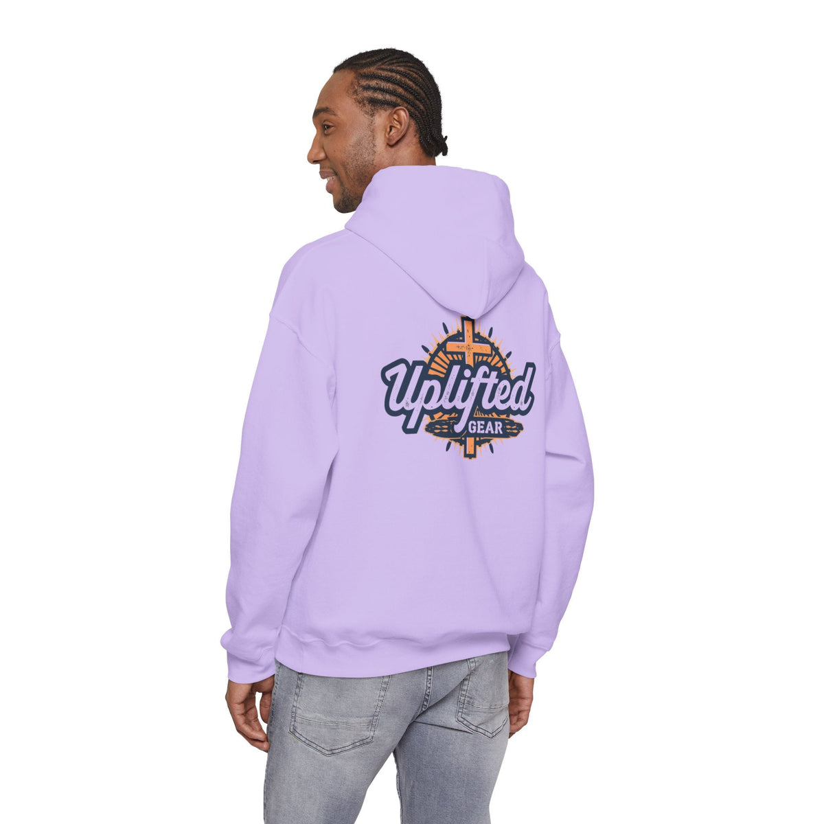 Uplifted Gear Christian Hoodie – Bold Logo Faith Hoodie for Inspired Living Printify