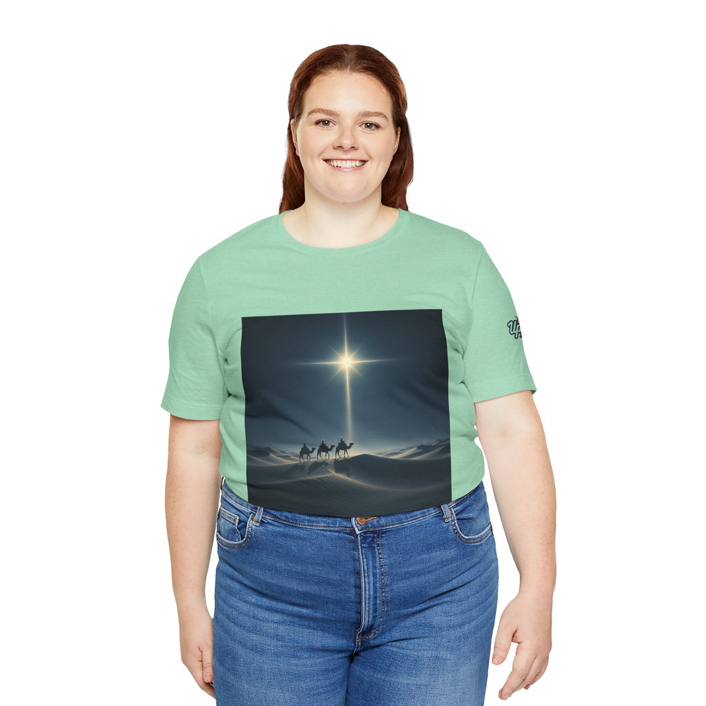 3 Wise Men T-shirt – Magi Camels Nativity Journey Christian Christmas T-shirt for Epiphany Faith & Holy Night Printify