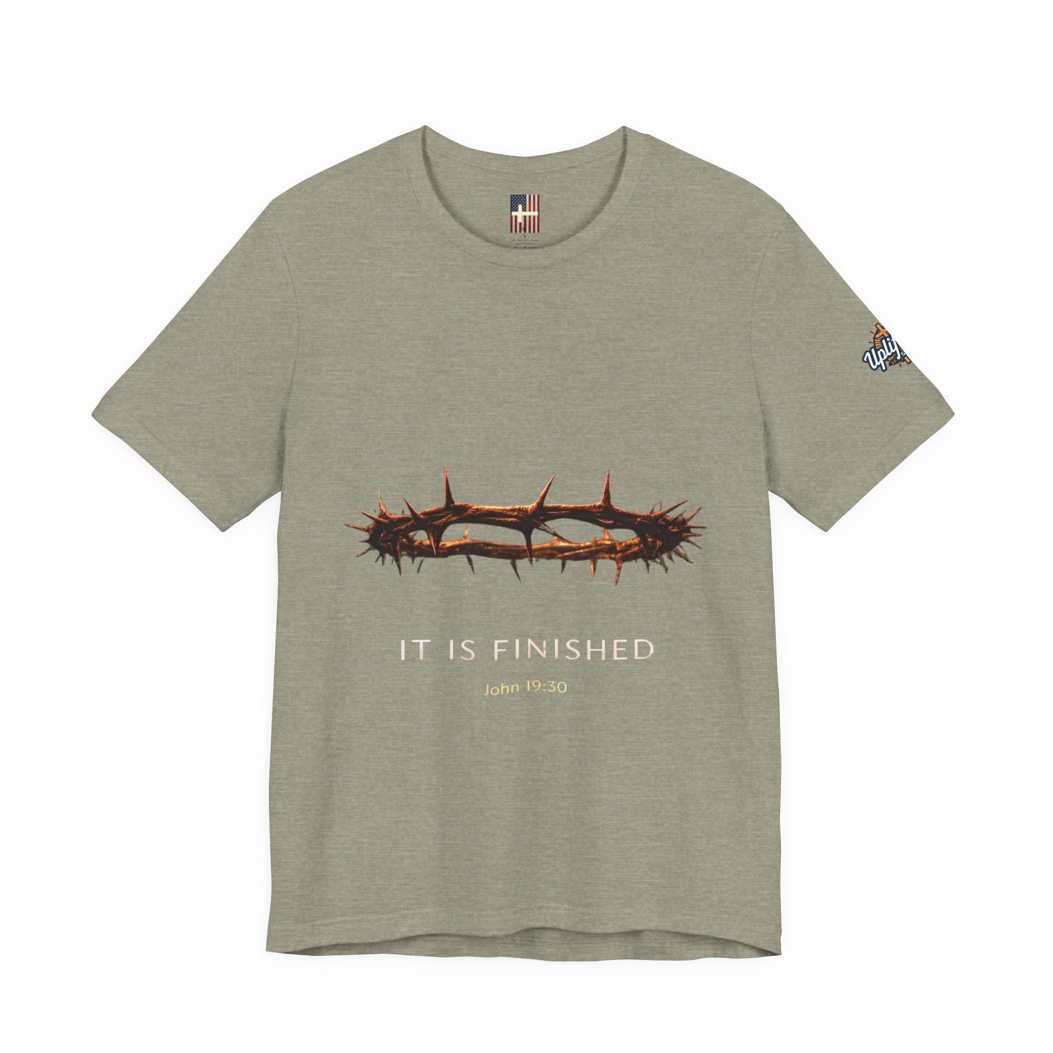 It Is Finished Crown of Thorns Tee — Christian John 19:30 Faith Shirt Printify