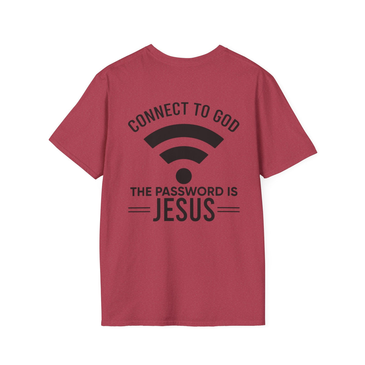 Connect to God T-shirt - WIFI Password is Jesus - Funny Christian Faith T-shirt Printify