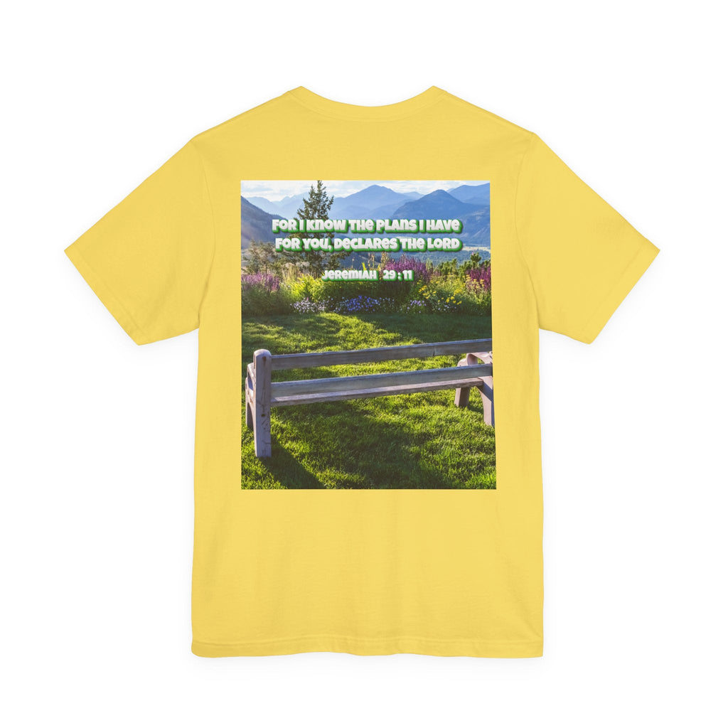 Bible Verse Unisex Tee - Jeremiah 29 : 11 Printify