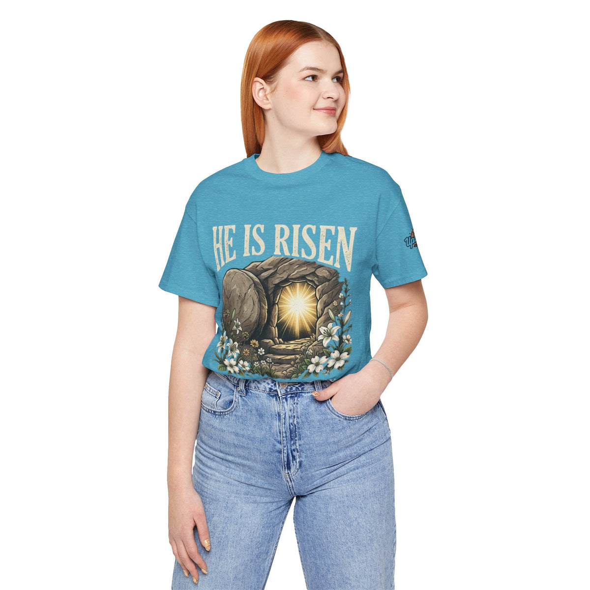 He Is Risen T-Shirt — Jesus Christ Resurrection Easter Tee Printify