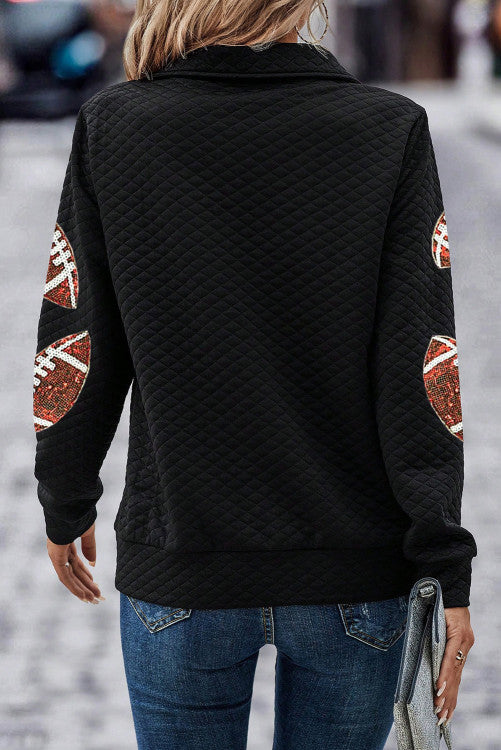 Football Quarter Zip Pretty Little Patriot