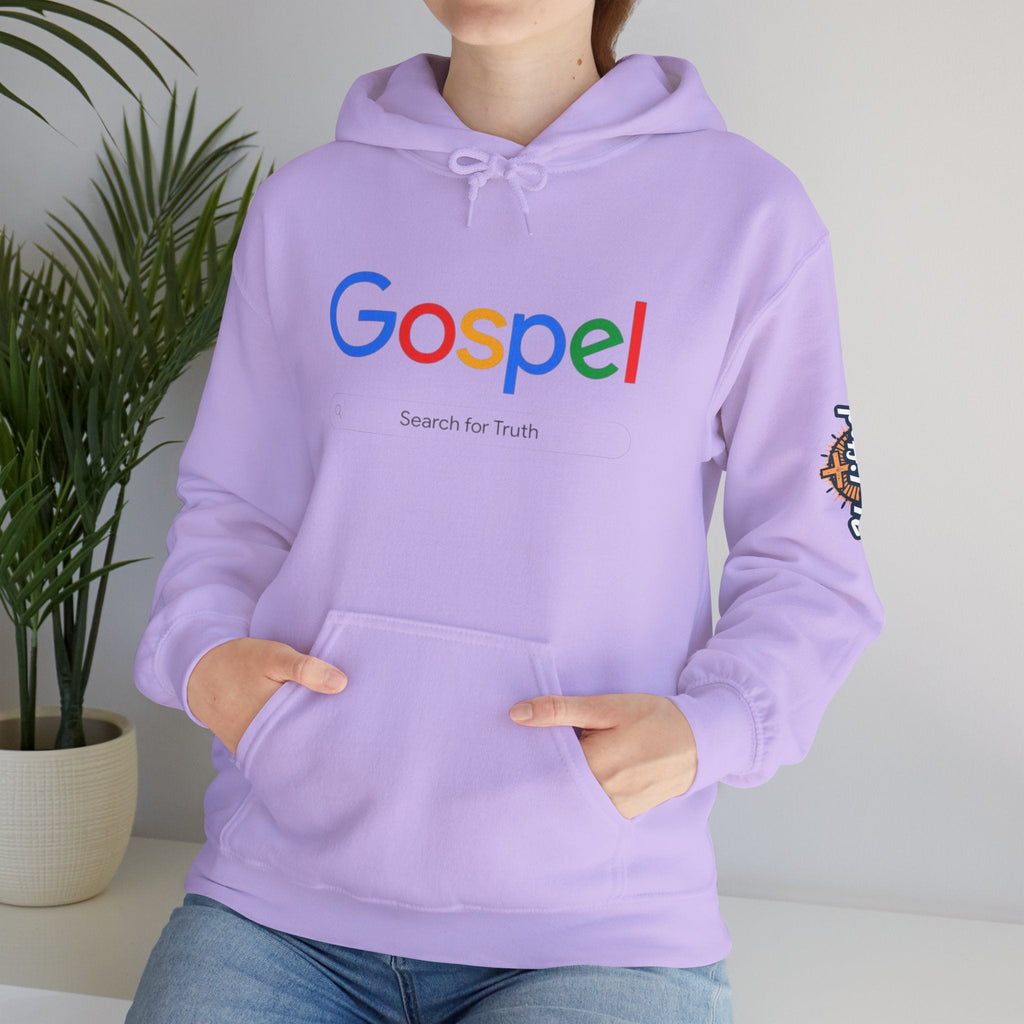 Gospel Hoodie — "Search for Truth" Christian Faith Pullover Printify