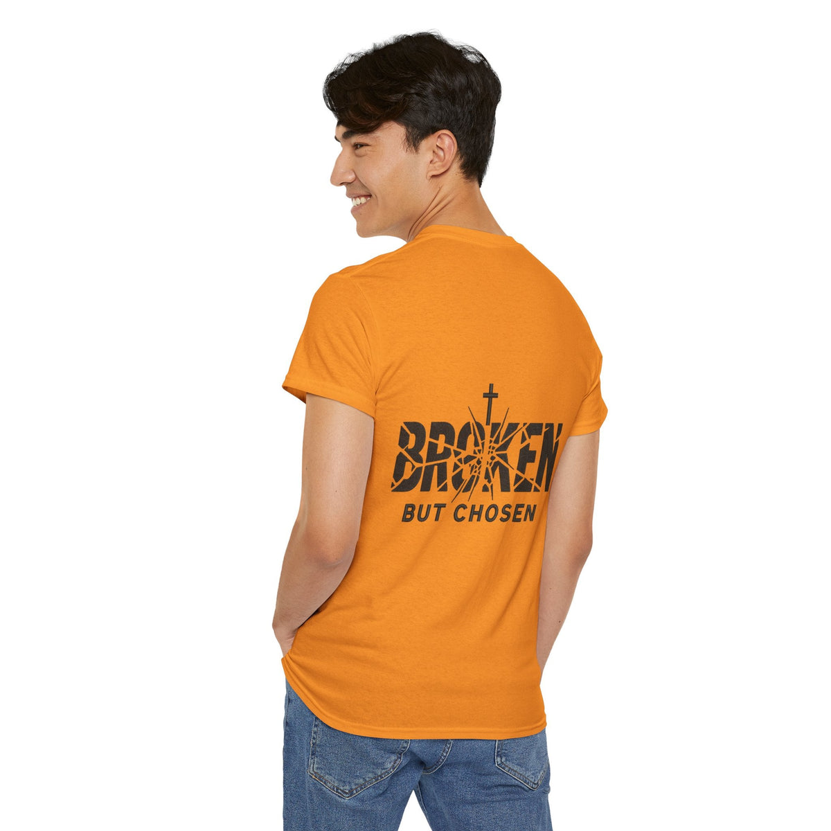 Broken But Chosen T-Shirt — Inspirational Faith Graphic Tee Printify