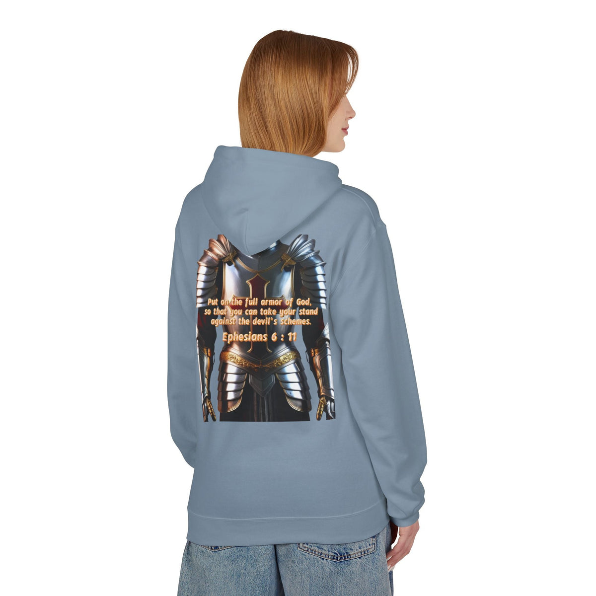 Hoodie - Ephesians 6:11 Bible Verse Religious Design Printify