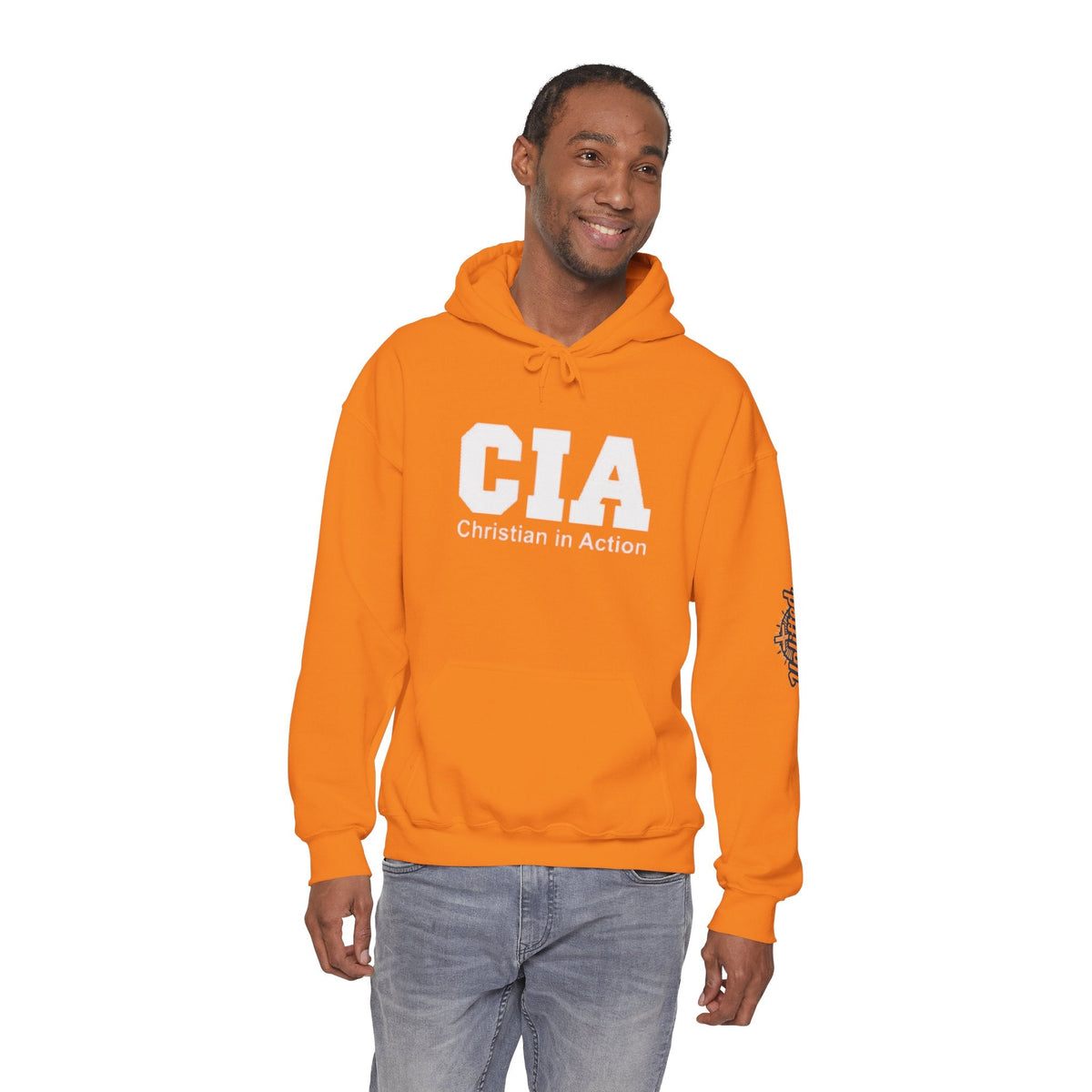 CIA Christian in Action Hoodie - Funny Faith Parody Hoodie - Mission Ready Apparel Printify
