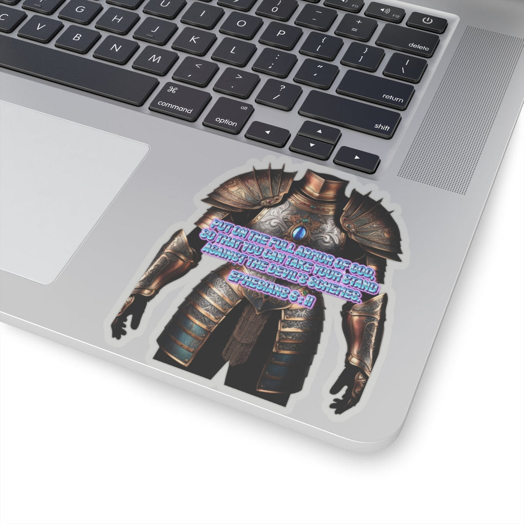 Religious Graphic Armor Of God Design - Kiss-Cut Stickers Printify