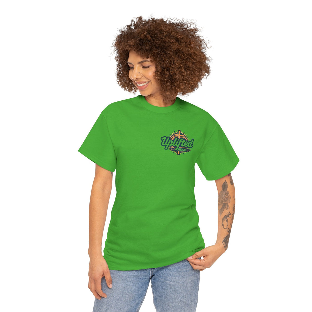 Religious Graphic Armor Of God Design - Unisex Heavy Cotton Tee Printify