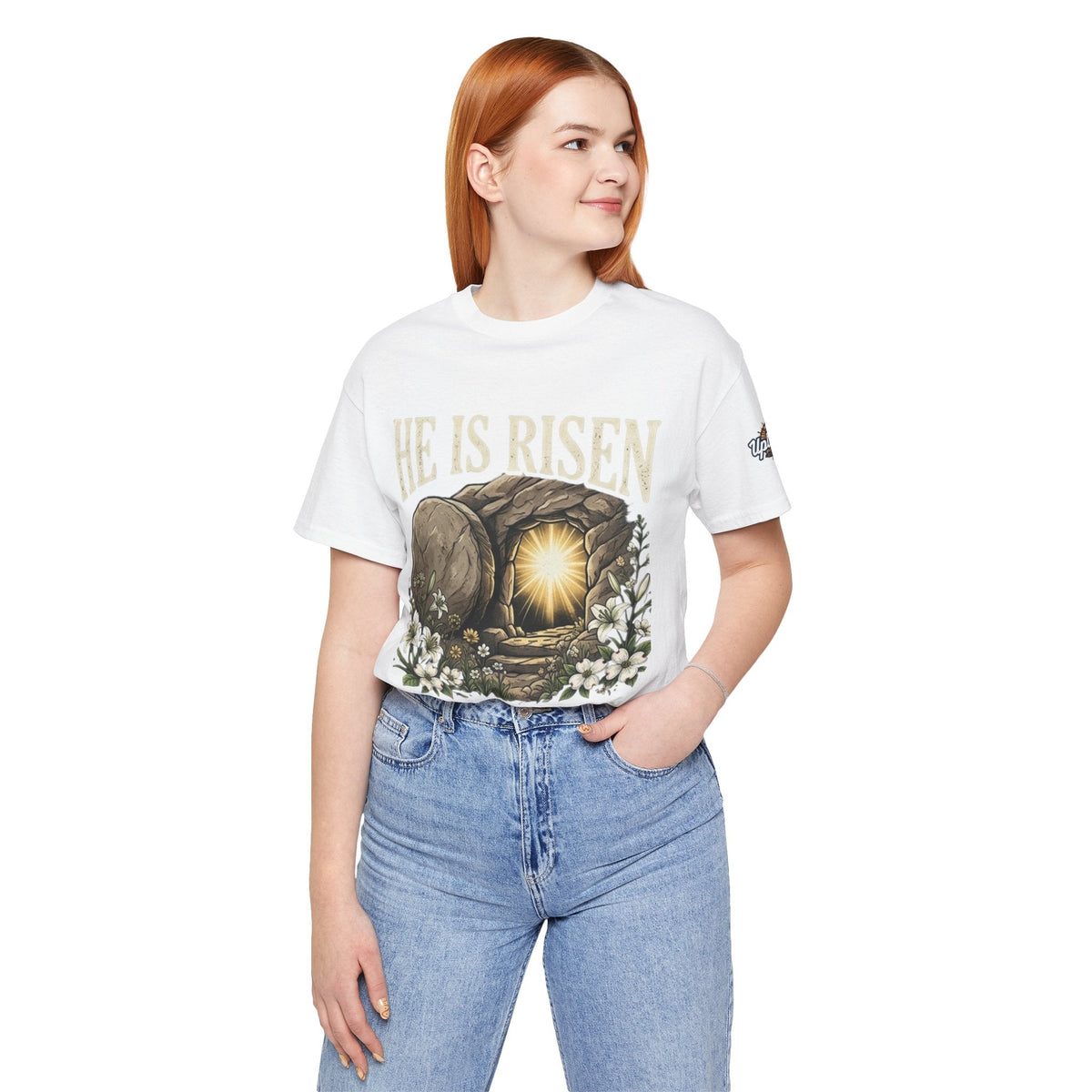 He Is Risen T-Shirt — Jesus Christ Resurrection Easter Tee Printify