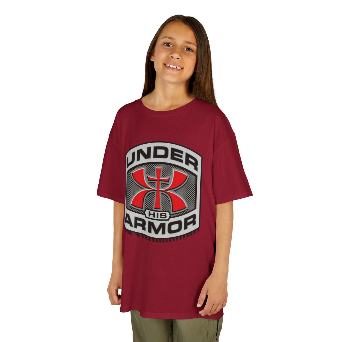 Under HIS Armor Christian T-Shirt — Faith-Inspired Under Armour Style Printify
