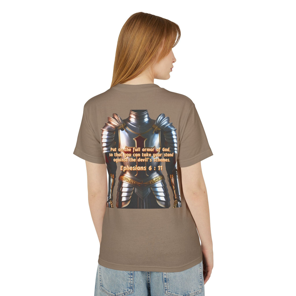 Bible Verse Tee - Ephesians 6:11 Put on the Armor of God Unisex Shirt Printify