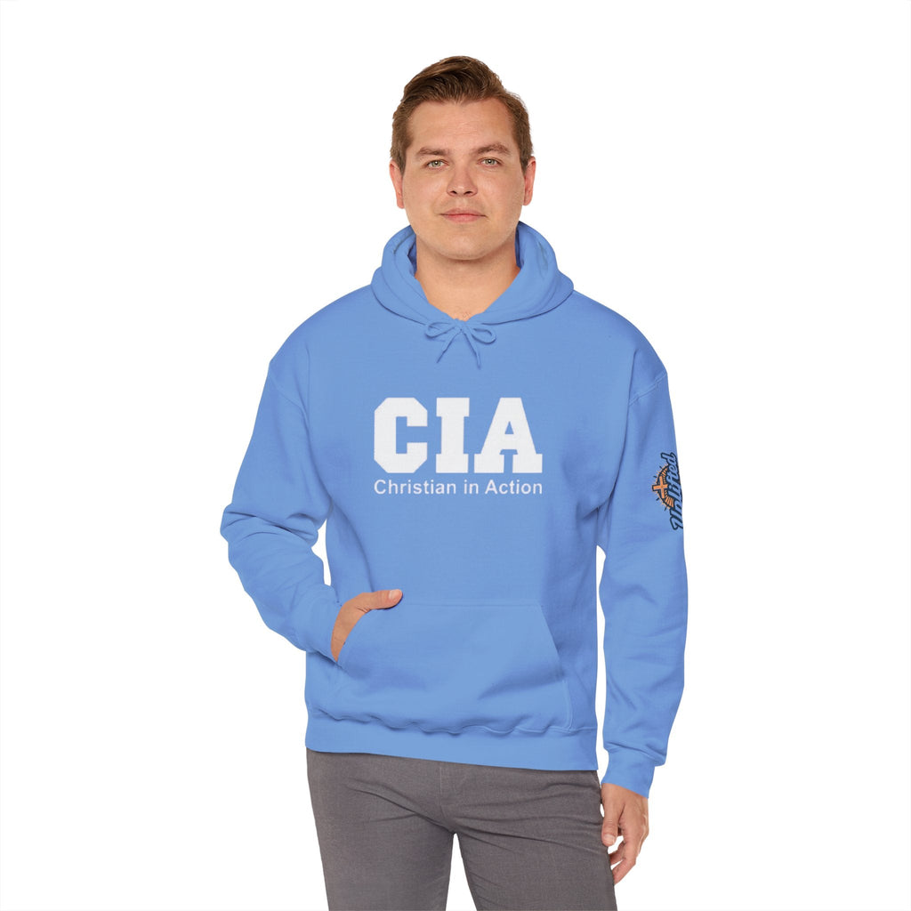 CIA Christian in Action Hoodie - Funny Faith Parody Hoodie - Mission Ready Apparel Printify