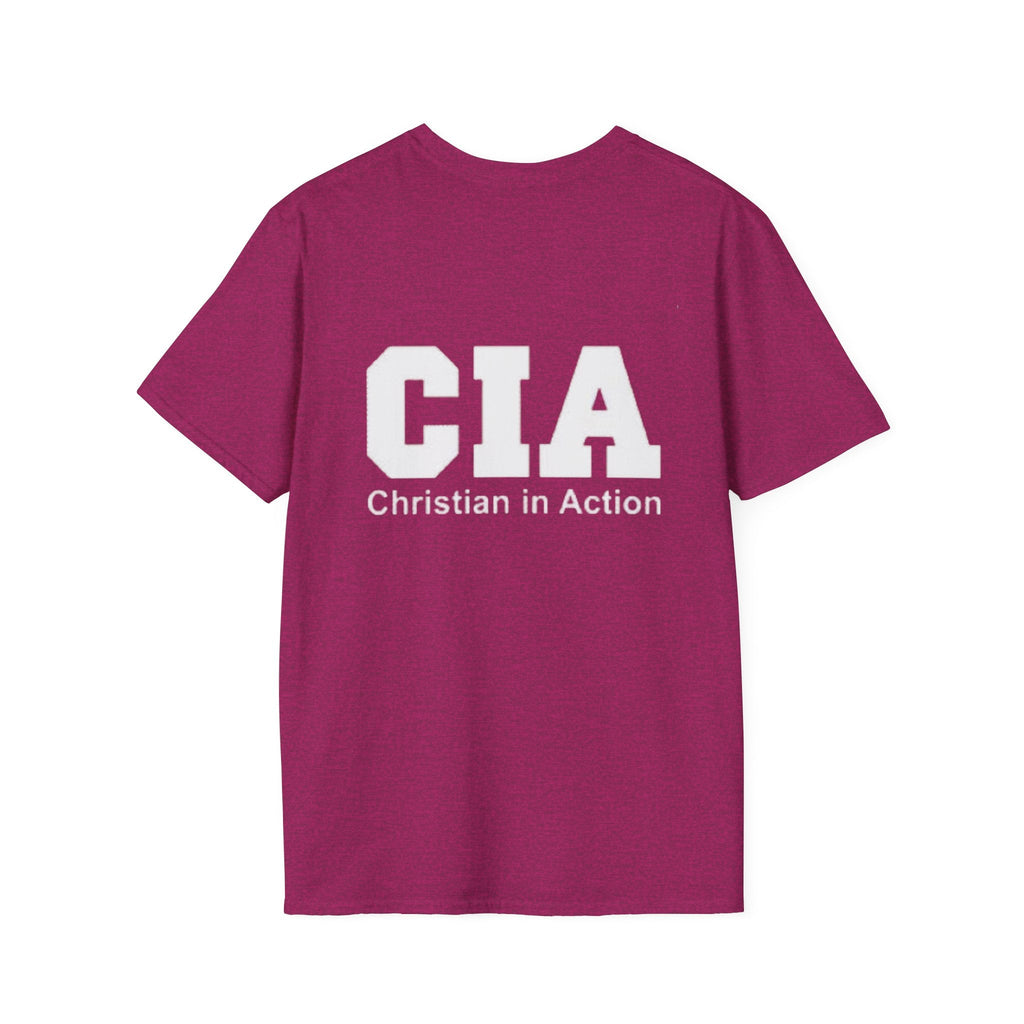 CIA Christian in Action T-shirt - Funny Faith Parody T-shirt - Mission Ready Apparel Printify