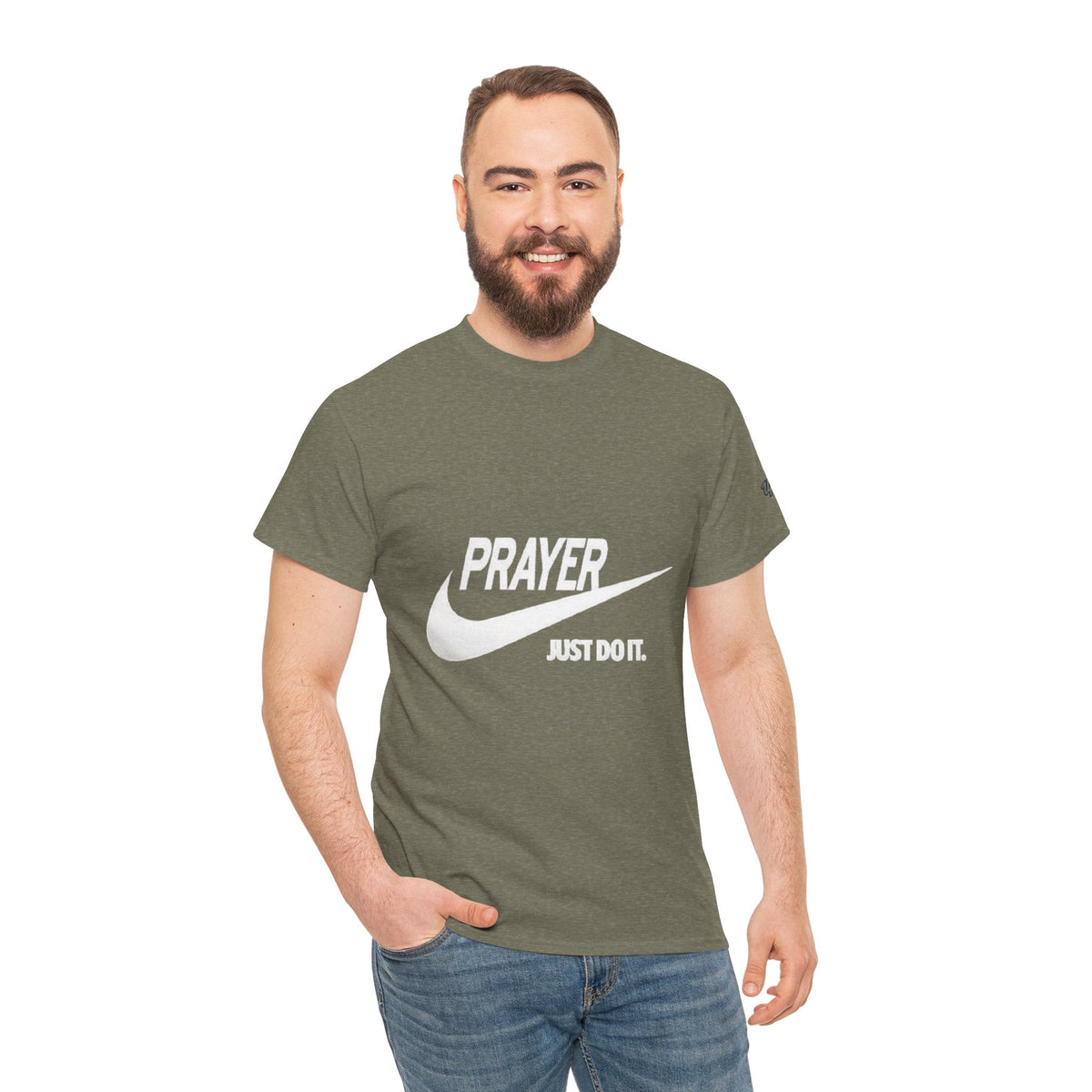 Prayer Just Do It T-shirt - Funny Christian Nike Parody T-shirt - Faith Gear Printify